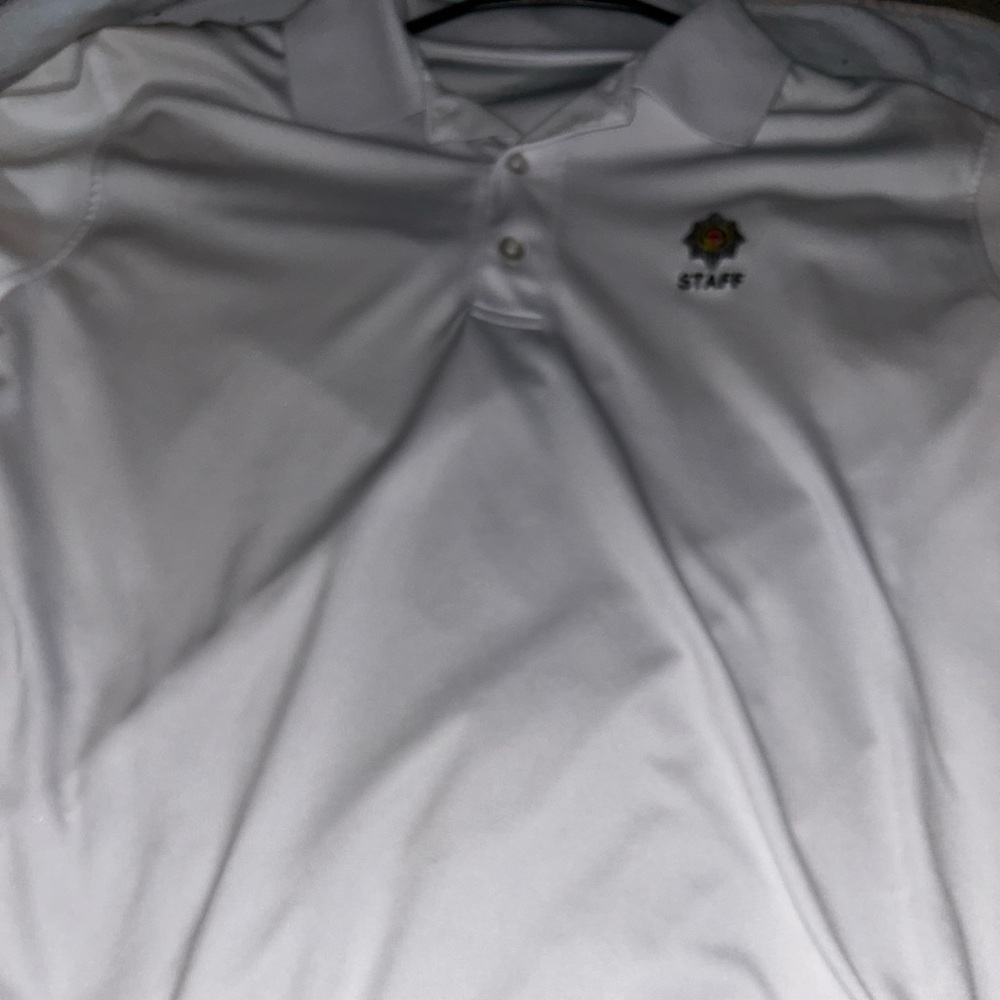 White golf polo